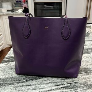 Like New Toto Purple Leather Tote